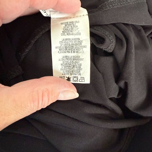 Annalee + Hope Womens Jersey Romper Jumpsuit Large Black Sleeveless Effortless - Picture 8 of 8